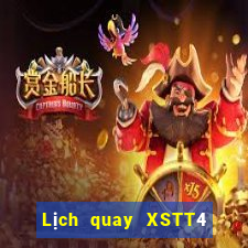 Lịch quay XSTT4 Thứ 6