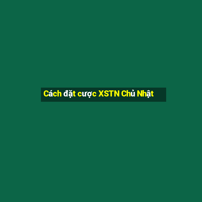 Cách đặt cược XSTN Chủ Nhật