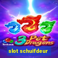 slot schuifdeur