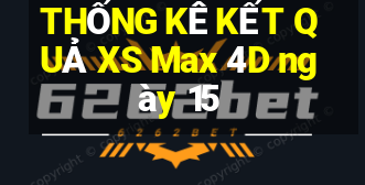 THỐNG KÊ KẾT QUẢ XS Max 4D ngày 15