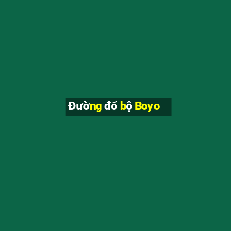 Đường đổ bộ Boyo