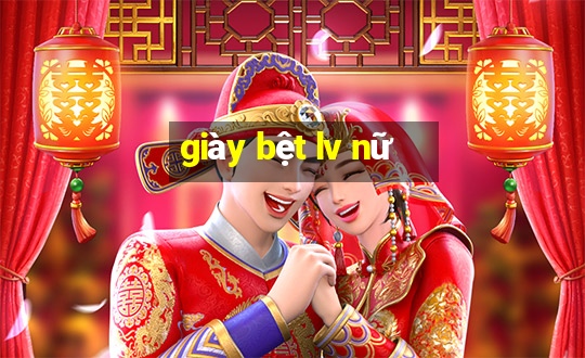 giày bệt lv nữ