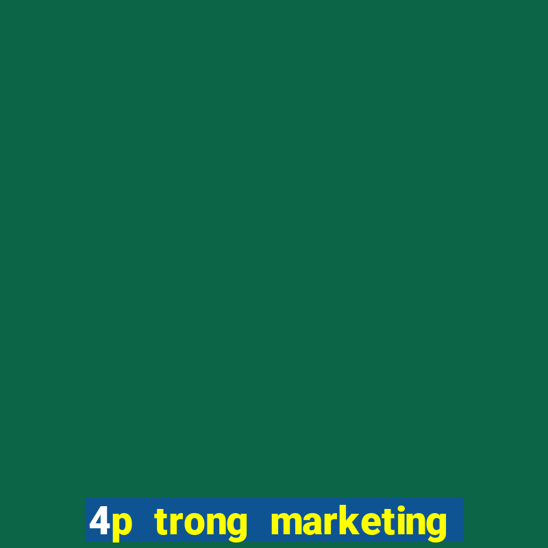 4p trong marketing điện tử