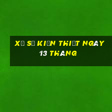 xổ số kiến thiết ngày 13 tháng