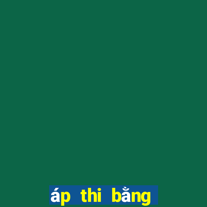 áp thi bằng lái xe