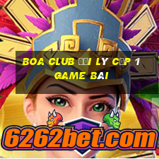 Boa Club Đại Lý Cấp 1 Game Bài