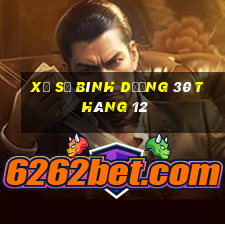 xổ số bình dương 30 tháng 12