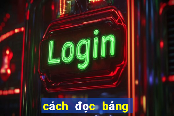 cách đọc bảng cá độ bóng đá