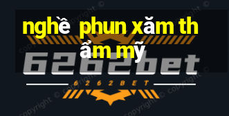 nghề phun xăm thẩm mỹ