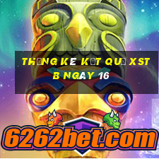 THỐNG KÊ KẾT QUẢ XSTB ngày 16