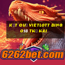 Kết quả vietlott Bingo18 thứ hai