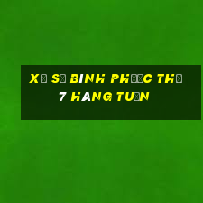 xổ số bình phước thứ 7 hàng tuần