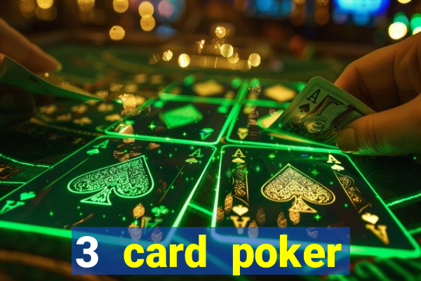 3 card poker online casino