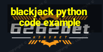 blackjack python code example