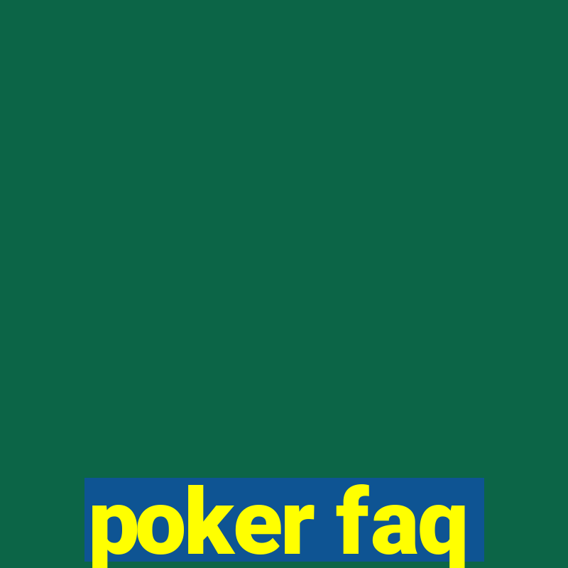 poker faq