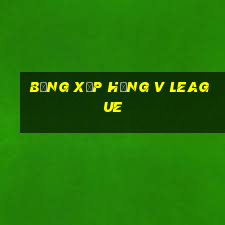 bảng xếp hạng v league