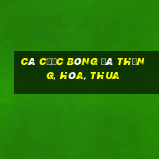 Cá cược bóng đá thắng, hòa, thua