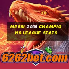 messi 2006 champions league stats