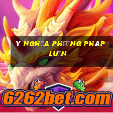 ý nghĩa phương pháp luận