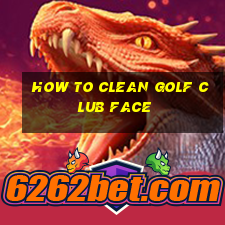 how to clean golf club face