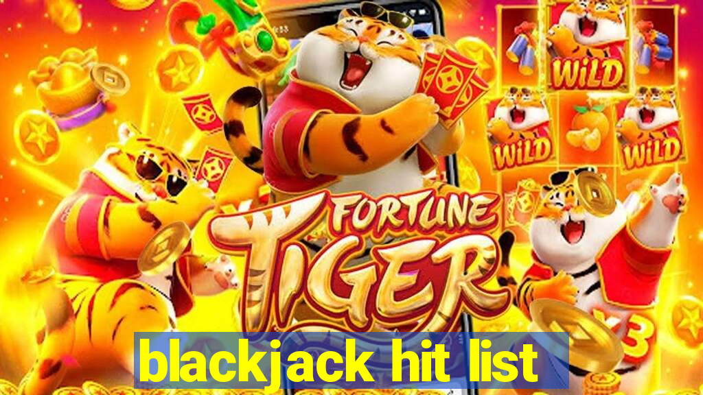 blackjack hit list