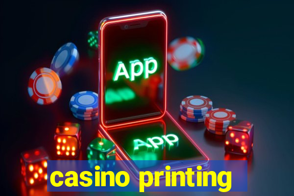 casino printing