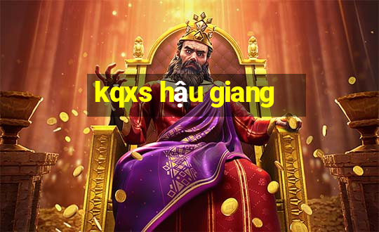 kqxs hậu giang