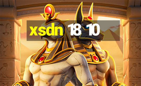 xsdn 18 10