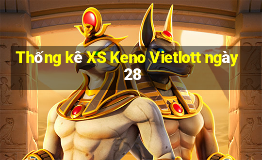 Thống kê XS Keno Vietlott ngày 28