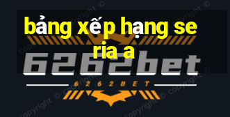 bảng xếp hạng seria a