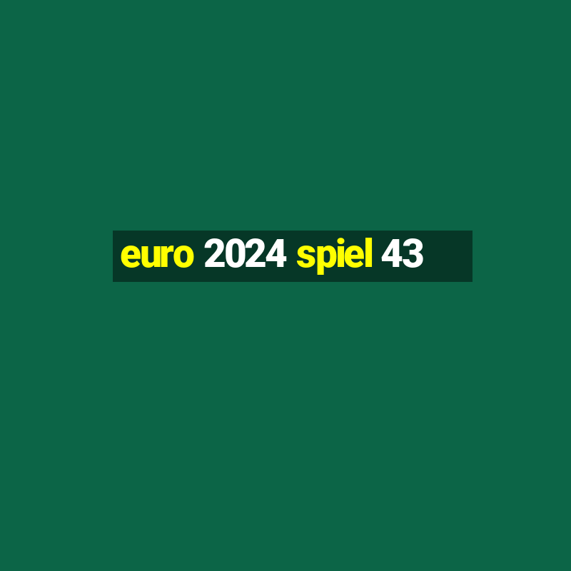 euro 2024 spiel 43