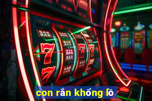 con rắn khổng lồ