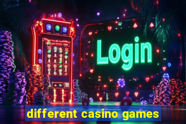 different casino games