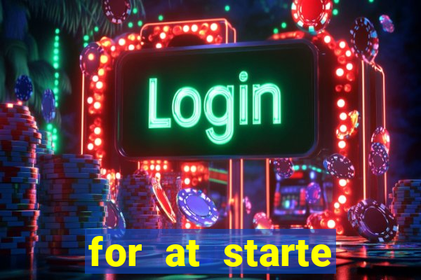 for at starte online casino