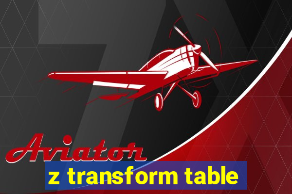 z transform table