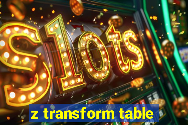 z transform table