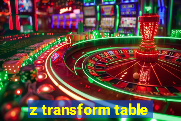 z transform table