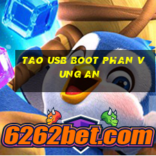 tao usb boot phan vung an