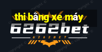 thi bằng xe máy