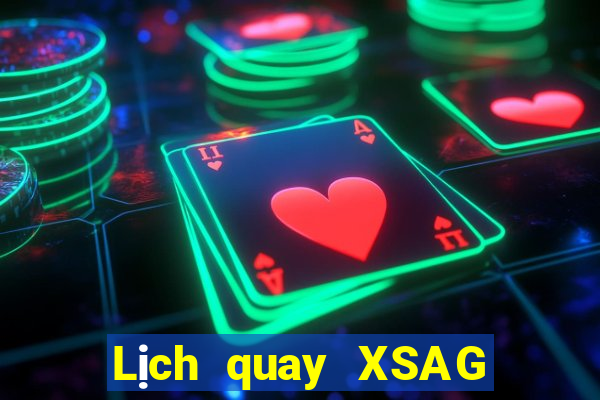 Lịch quay XSAG ngày 19