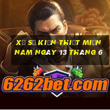 xổ số kiến thiết miền nam ngày 13 tháng 6