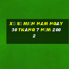 xổ số miền nam ngày 30 tháng 7 năm 2002