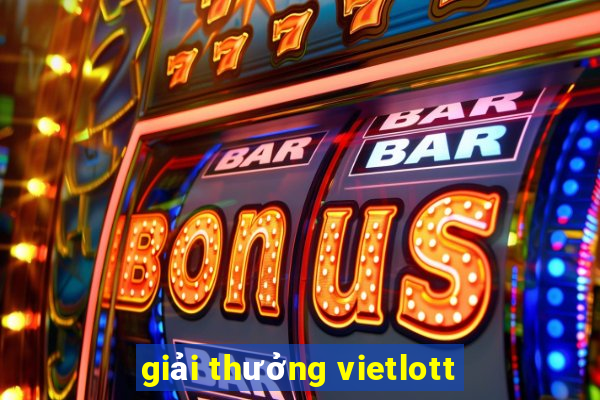 giải thưởng vietlott