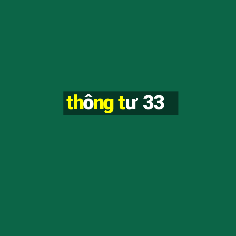 thông tư 33