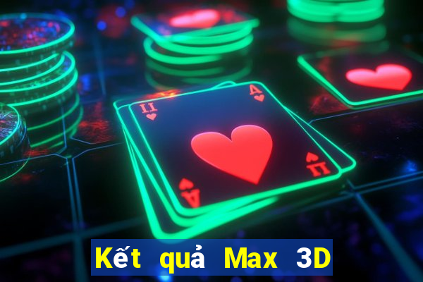 Kết quả Max 3D ngày thứ năm