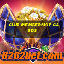 club membership cards