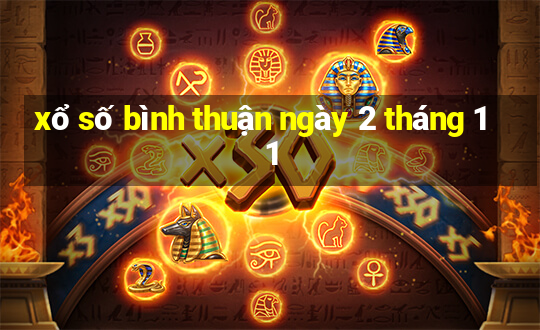 xổ số bình thuận ngày 2 tháng 11