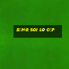 bảng soi lô cặp