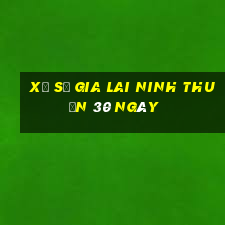 xổ số gia lai ninh thuận 30 ngày