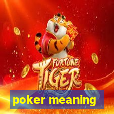 poker meaning